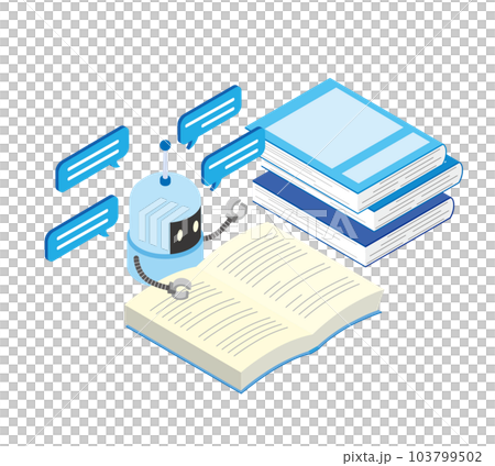 機械学習のイメージイラスト 機械学習のイメージイラスト 103799502