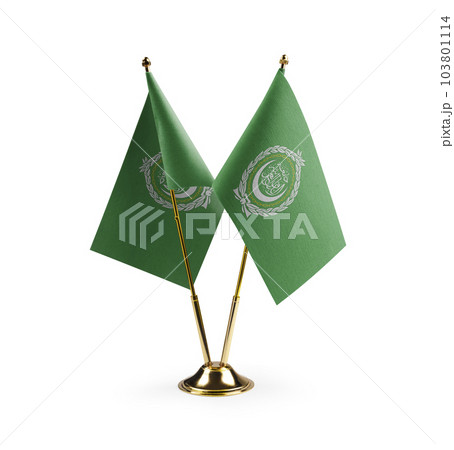 Small national flags of the Arab League on a white background Small national flags of the Arab League on a white background 103801114