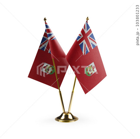 Small national flags of the Bermuda on a white background Small national flags of the Bermuda on a white background 103801233