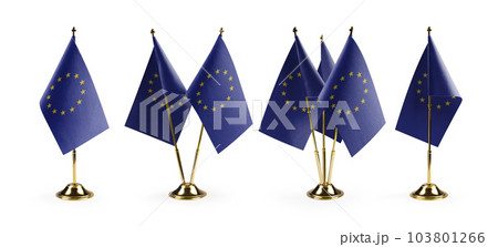 Small national flags of the European Union on a white background Small national flags of the European Union on a white background 103801266