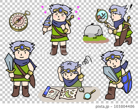 RPG風勇者の生活いろいろイラストセット 103804486