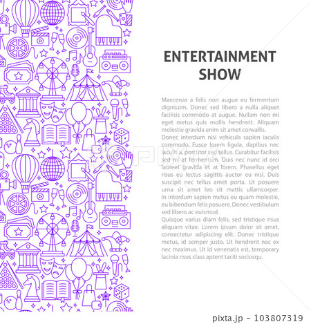 Entertainment Line Pattern Concept 103807319