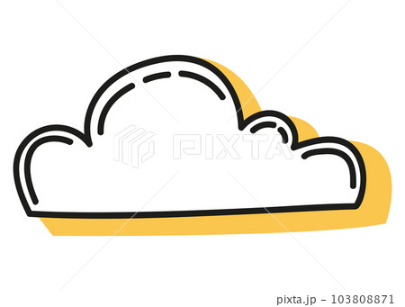 Journal doodle icon. Hand drawn banner or element for notebook, diary and planner. Doodle scribble style. Vector illustration 103808871
