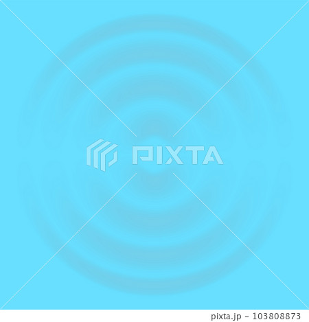 Water ripple effect top view. Realistic caustic drop or sound wave splash effect, concentric circles in puddle. Vector round wave surface Water ripple effect top view. Realistic caustic drop or sound wave splash effect, concentric circles in puddle. Vector round wave surface 103808873