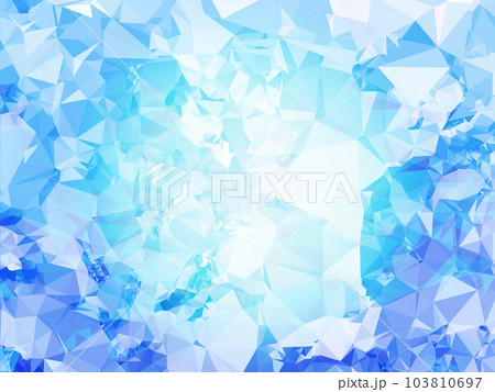 氷　ポリゴン背景素材 103810697