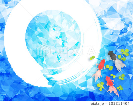 泳ぐ金魚　背景素材 103811404