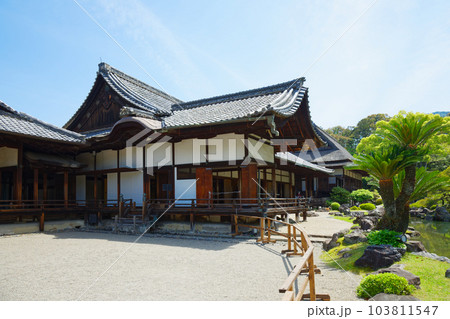 三宝院庭園 醍醐寺 若葉に新緑 青もみじ 三宝院庭園 醍醐寺 若葉に新緑 青もみじ 103811547