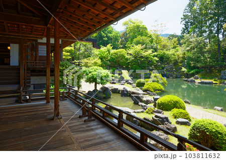 三宝院庭園　醍醐寺　若葉に新緑　青もみじ 103811632