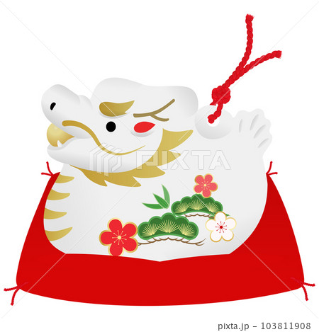 辰年年賀状素材 辰年年賀状素材 103811908