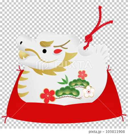 辰年年賀状素材 辰年年賀状素材 103811908