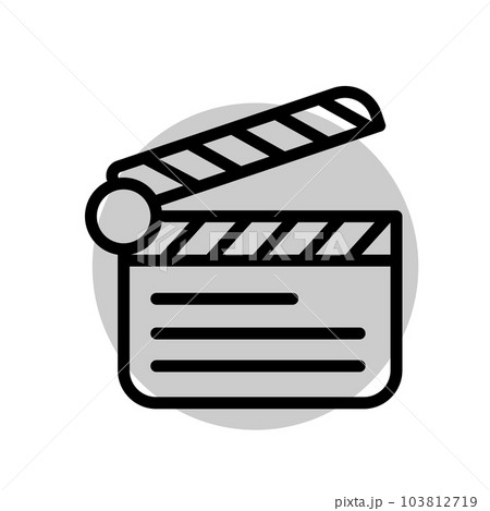 Illustration Vector graphic of clapper icon 103812719