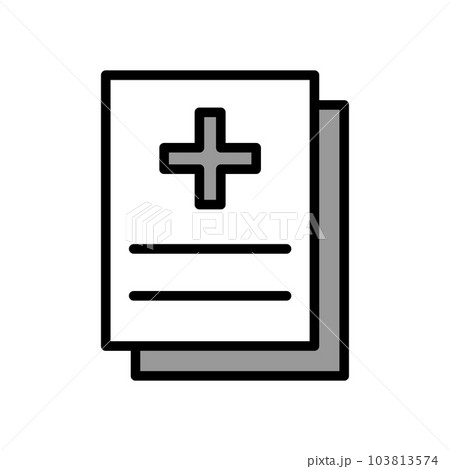 Illustration Vector graphic of medical report icon Illustration Vector graphic of medical report icon 103813574