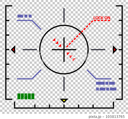 Illustration of matching the target to the target with a sighting device 103813765