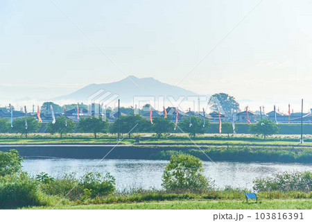 2023年5月鯉のぼりと筑波山 103816391