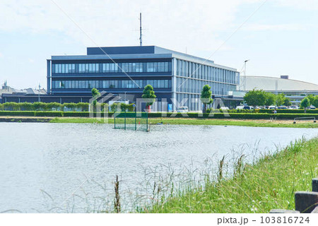2023年6月2日大雨の後の埼玉県吉川市の調整池 2023年6月2日大雨の後の埼玉県吉川市の調整池 103816724