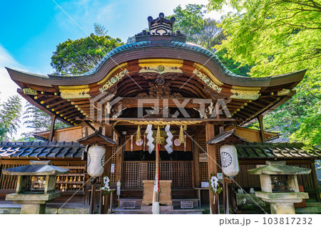 京都市東山の粟田神社　本殿 103817232