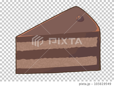 Illustration of chocolate cake Illustration of chocolate cake 103819549