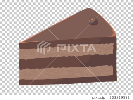 Illustration of chocolate cake Illustration of chocolate cake 103819551