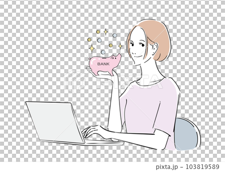 A woman who managed her money well and made a lot of money 103819589