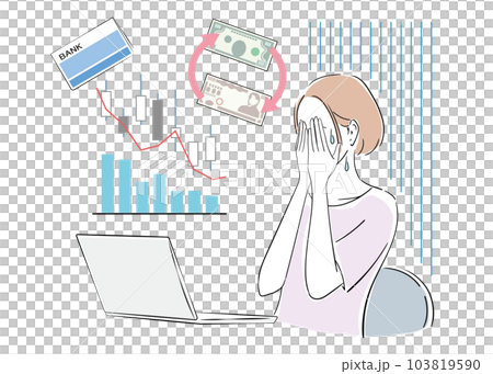 A woman who has lost money due to failure in asset management 103819590