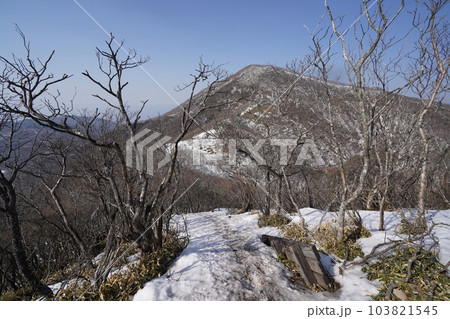 草春の赤城山　駒ケ岳山頂付近から地蔵岳方面を見る　　2023年3月8日 103821545