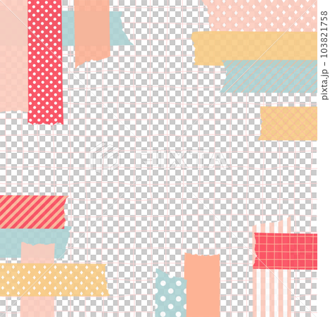 Frame material_masking tape_pink Frame material_masking tape_pink 103821758