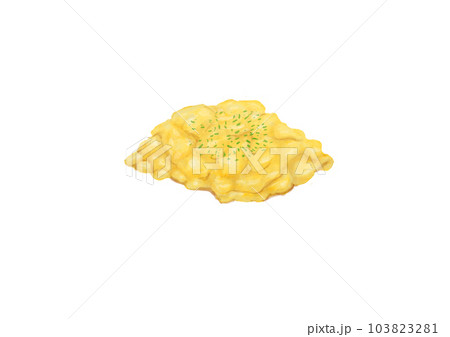 Food Objects - scrambled-egg-on-white-background - Classroom Clipart