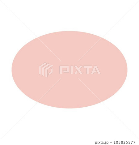 Ellipse geometric shape element symbol for preschool education for kids mathematics learning illustration Ellipse geometric shape element symbol for preschool education for kids mathematics learning illustration 103825577