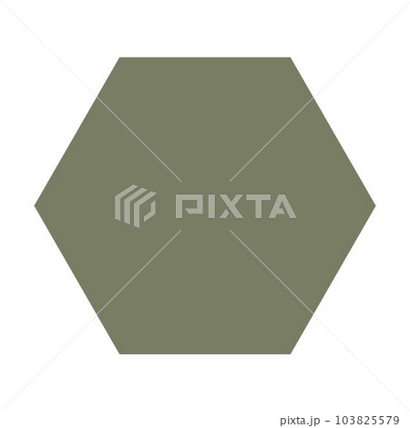 Hexagon geometric shape element symbol for preschool education for kids mathematics learning illustration Hexagon geometric shape element symbol for preschool education for kids mathematics learning illustration 103825579
