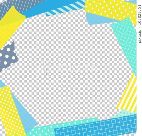 Frame material_masking tape_blue Frame material_masking tape_blue 103829351
