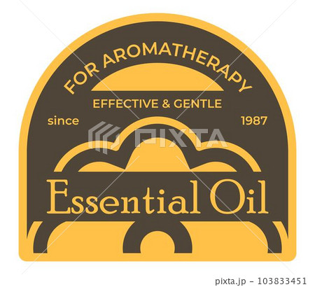 Effective and gentle essential oil, product label Effective and gentle essential oil, product label 103833451