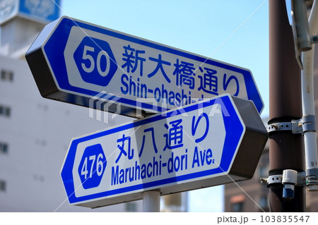 道路名の標識(都道) 道路名の標識(都道) 103835547