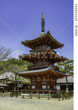 加古川 鶴林寺 三重塔 兵庫県加古川市 加古川 鶴林寺 三重塔 兵庫県加古川市 103836041