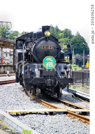 初夏の鬼怒川路に清々しい色合い… 白樺カラーHNのSL大樹 103836259