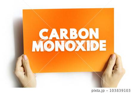 Carbon Monoxide - colorless, highly poisonous, odorless, tasteless, flammable gas that is slightly less dense than air, text concept on card for presentations and reports Carbon Monoxide - colorless, highly poisonous, odorless, tasteless, flammable gas that is slightly less dense than air, text concept on card for presentations and reports 103839103