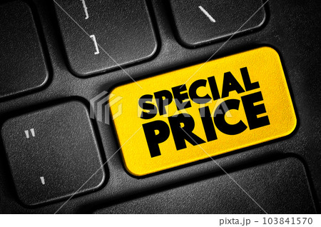 Special Price text button on keyboard, business concept background Special Price text button on keyboard, business concept background 103841570