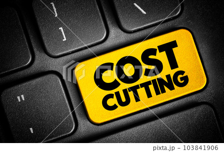 Cost Cutting text button on keyboard, concept background Cost Cutting text button on keyboard, concept background 103841906
