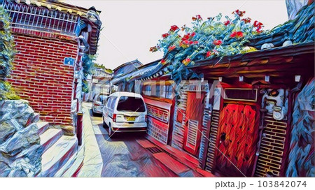 路地と住宅街 103842074