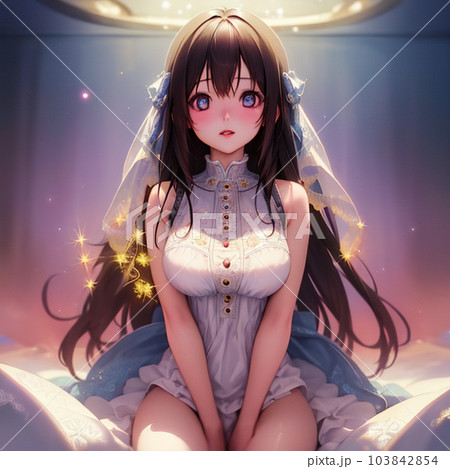 高画質　美少女 美少女 女の子 全身 正方形 16のイラスト素材 [103842854] - PIXTA