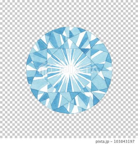 [Watercolor material] Jewel illustration 103843197