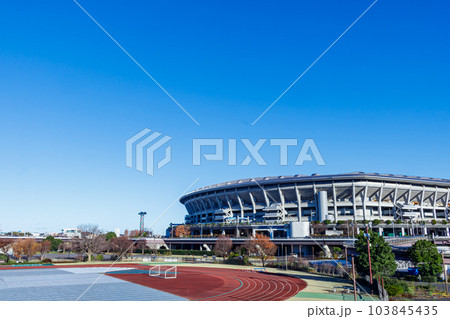 【神奈川の都市風景】新横浜公園周辺の都市風景(日産スタジアム・小机競技場) 【神奈川の都市風景】新横浜公園周辺の都市風景(日産スタジアム・小机競技場) 103845435