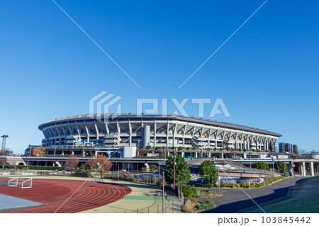【神奈川の都市風景】新横浜公園周辺の都市風景（日産スタジアム・小机競技場） 103845442