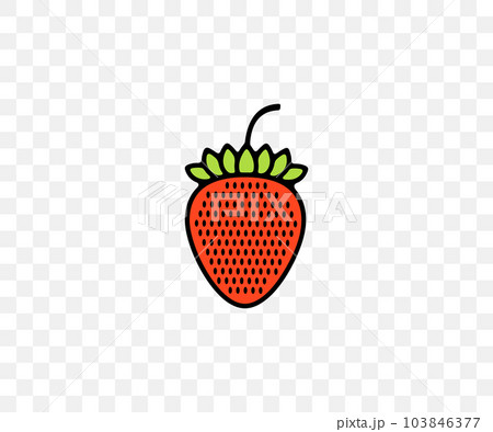 Strawberries, strawberry, wild strawberry, plant and food, colored graphic design. Berry, berries, fruit and meal, agriculture and agricultural, vector design and illustration 103846377