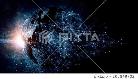 Global technologies concept. Elements of the image furnished by NASA 103849702