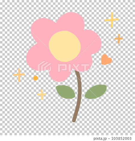 Cute flower in sparkle 103852003