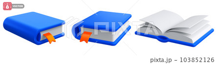3d Realistic Book Icon Set 3d Realistic Book Icon Set 103852126