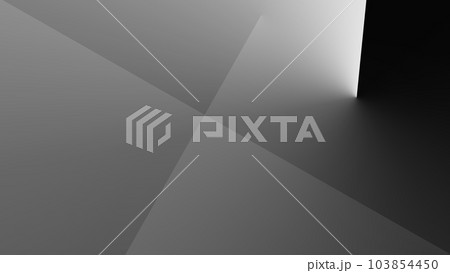 背景　4k　サイバースペース　白　灰　黒　ブラック　バーチャル背景　仮想世界　メタバース　BLACK 103854450