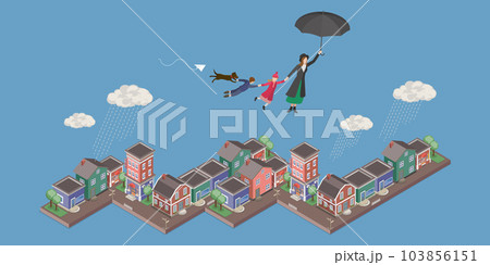 3D Isometric Flat Vector Conceptual Illustration of Babysitter 3D Isometric Flat Vector Conceptual Illustration of Babysitter 103856151