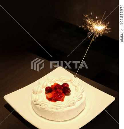 花火付のケーキ 103856974