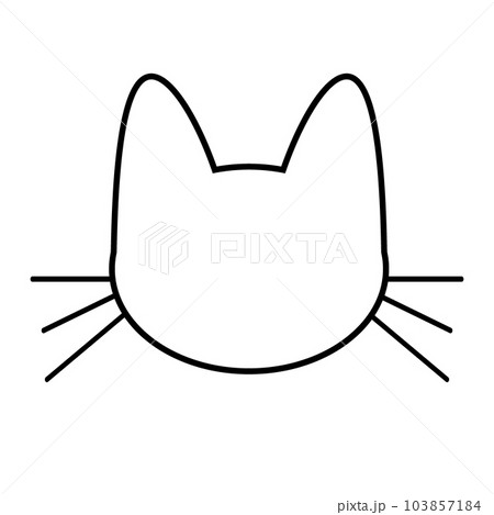 Cat icon on white. Cat icon on white. 103857184